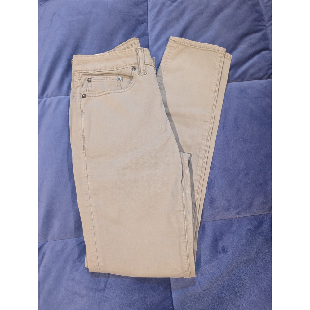 American Eagle Skinny Pants Mens Gray Flex Stretch Chino‎ NWT - Size 26/30